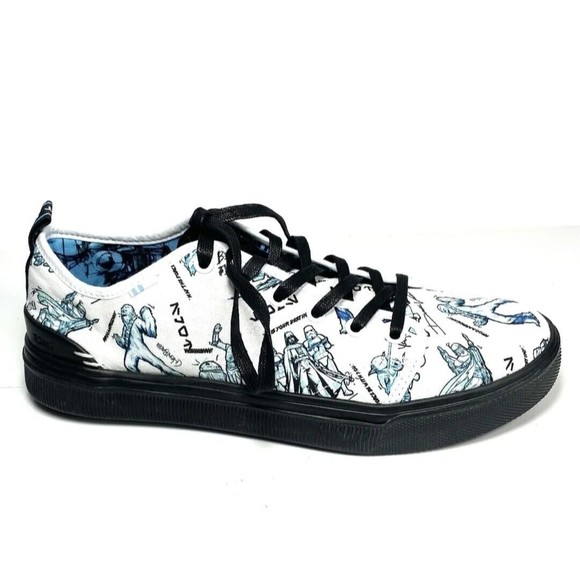 Toms NEW X Star Wars Collection Trvl Lite Mens Sneakers White Canvas Sz.11 - Picture 3 of 11